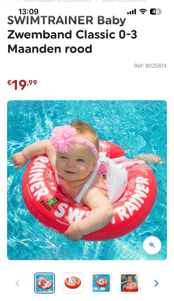 Swimtrainer, Kinderen en Baby's, Babykleding | Baby-zwemkleding, Ophalen, Zo goed als nieuw, Jongetje of Meisje, Zwem-accessoire