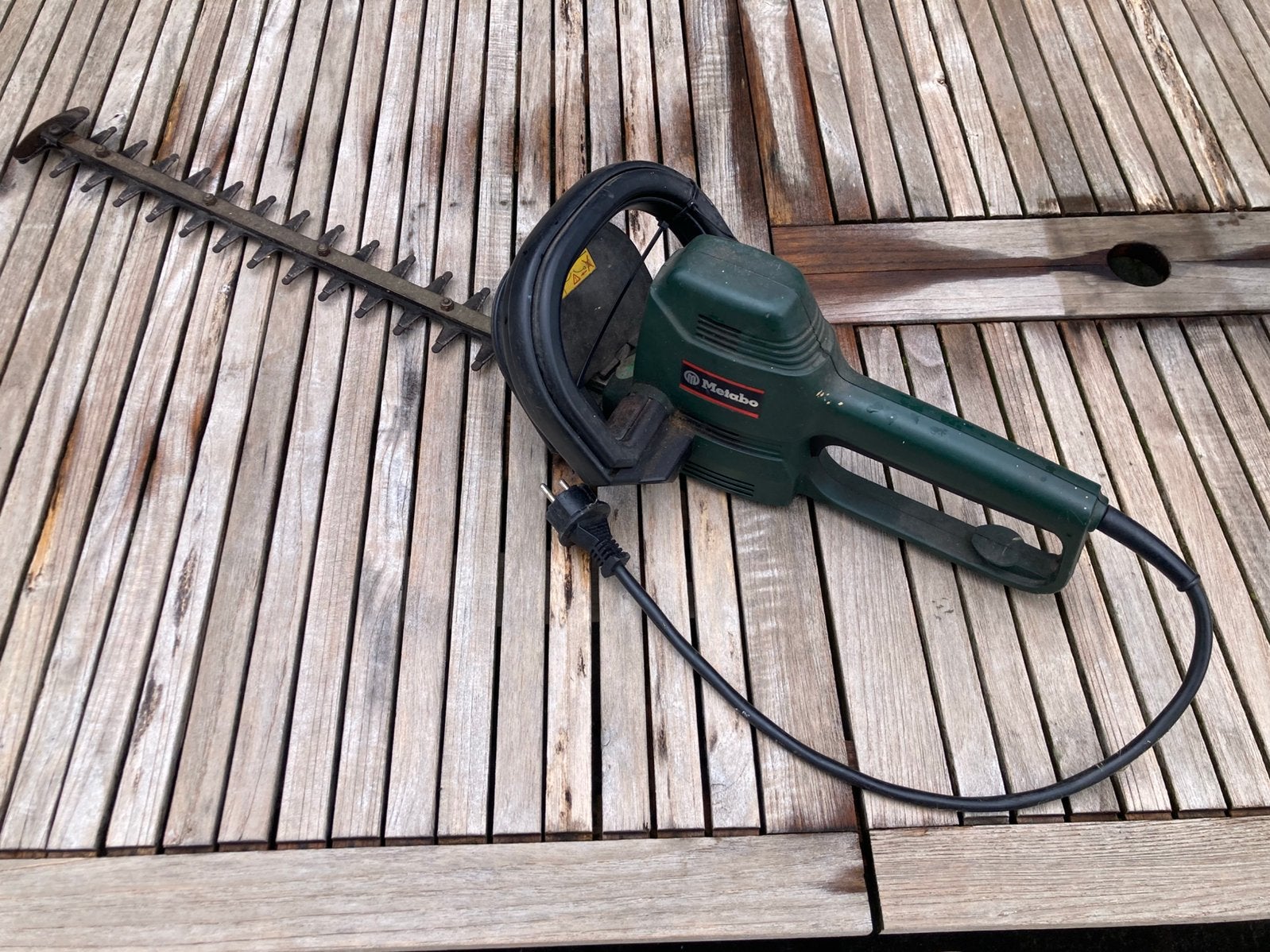 Heggenschaar METABO Hs 8155 S - 400 watt, Ophalen of Verzenden, Gebruikt, Elektrisch