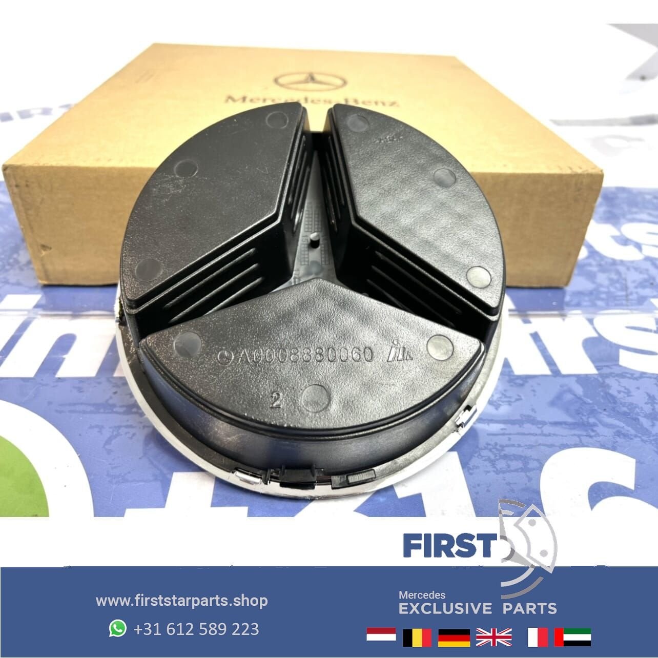 Mercedes AMG GRIL STER LOGO CHROOM W176 W177 W205 W117 W118, Gebruikt, -, Ophalen of Verzenden, -