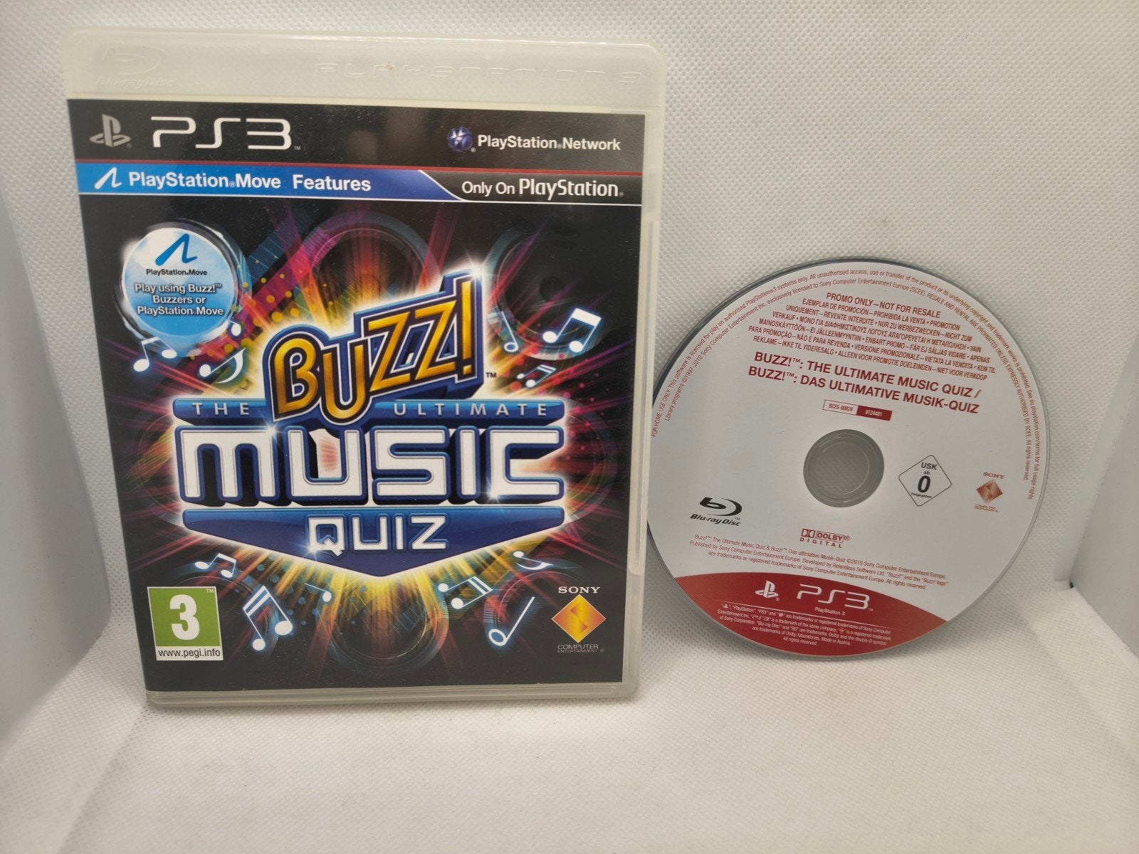 Buzz the ultimate music quiz promo disc Playstation 3 game, 3 spelers of meer, Ophalen of Verzenden, Zo goed als nieuw, Vanaf 3 jaar
