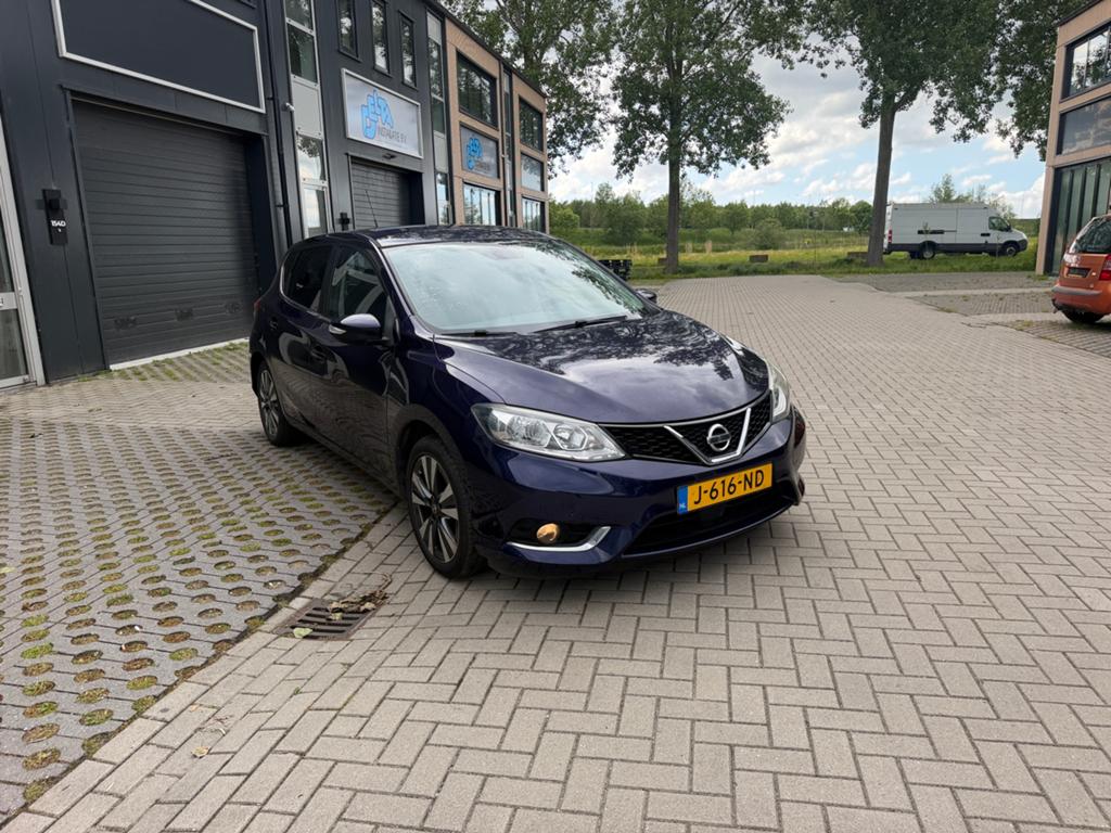 Nissan Pulsar 1.2 Dig-t 85KW 2015 Blauw 138.000 km, Auto's, Nissan, Voorwielaandrijving, Stof, Zwart, 4 cilinders