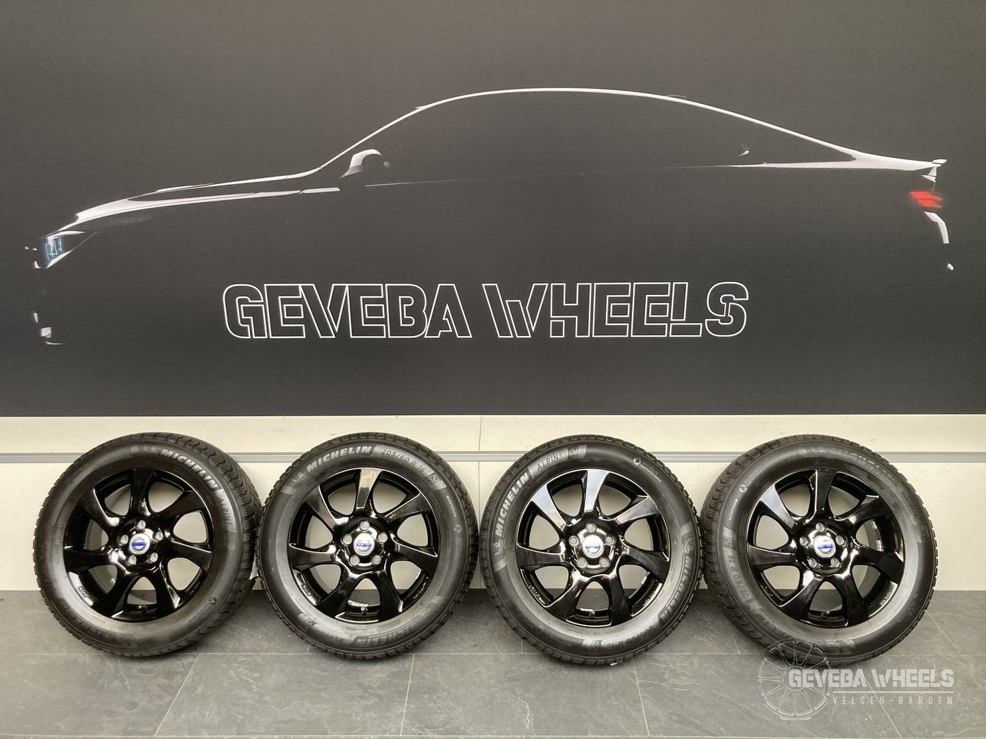 16” Volvo S60 S80 V40CC V60 V70 velgen + winterbanden 5x108, Auto-onderdelen, Banden en Velgen, Gebruikt, -, Banden en Velgen