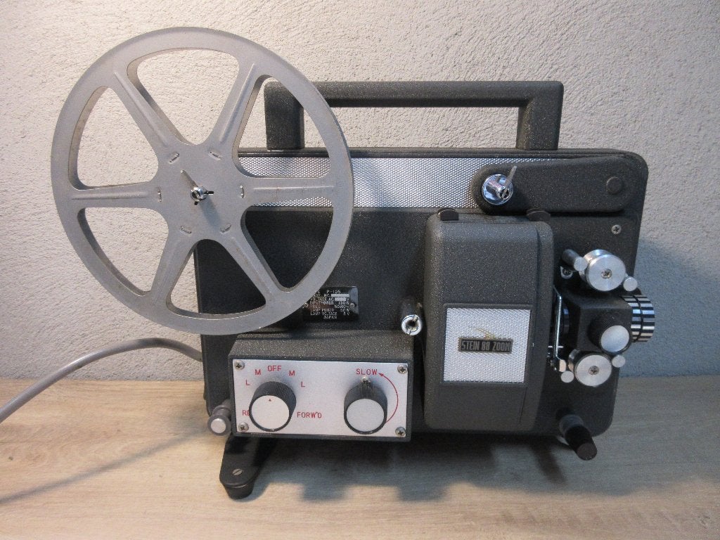 Vintage Stein 88 zoom 8 mm video projector in originele doos, Ophalen of Verzenden, 1960 tot 1980, Projector