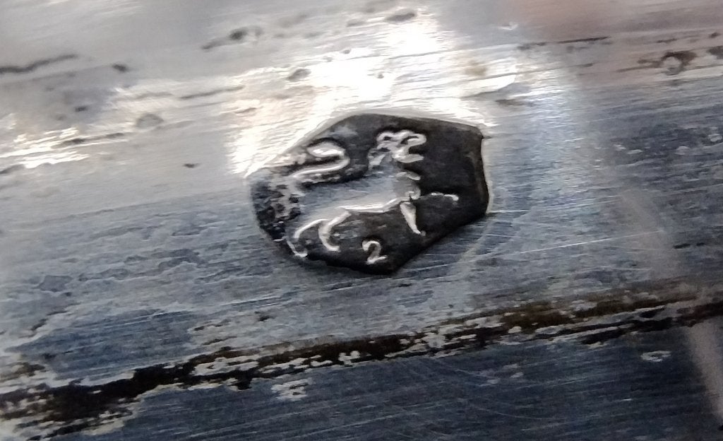 Kristallen schaal met zilveren hengsel, 1905, Antiek en Kunst, Antiek | Glas en Kristal, Verzenden