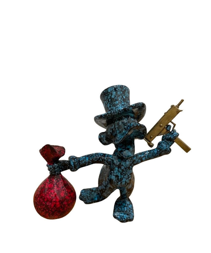 Dagobert Duck Bandit | Lior24, Overige onderwerpen, Ophalen of Verzenden, 20 - 50 cm, Beeld