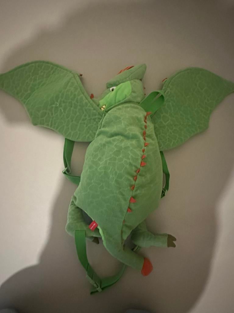 Draak rugzak Efteling, Ophalen of Verzenden, Gebruikt, Gebruiksvoorwerp