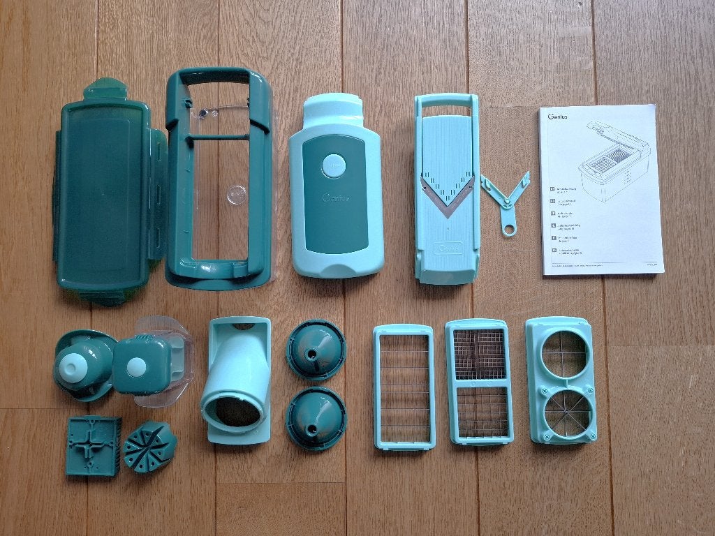 Genius Nicer Dicer Fusion 16-delig, Huis en Inrichting, Keuken | Keukenbenodigdheden, Ophalen of Verzenden, Zo goed als nieuw