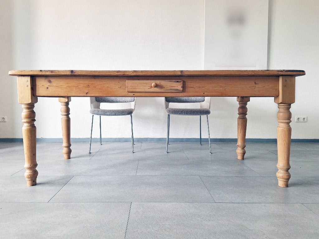 Grenen eetkamertafel, Ophalen, Gebruikt, 50 tot 100 cm, Vijf personen of meer