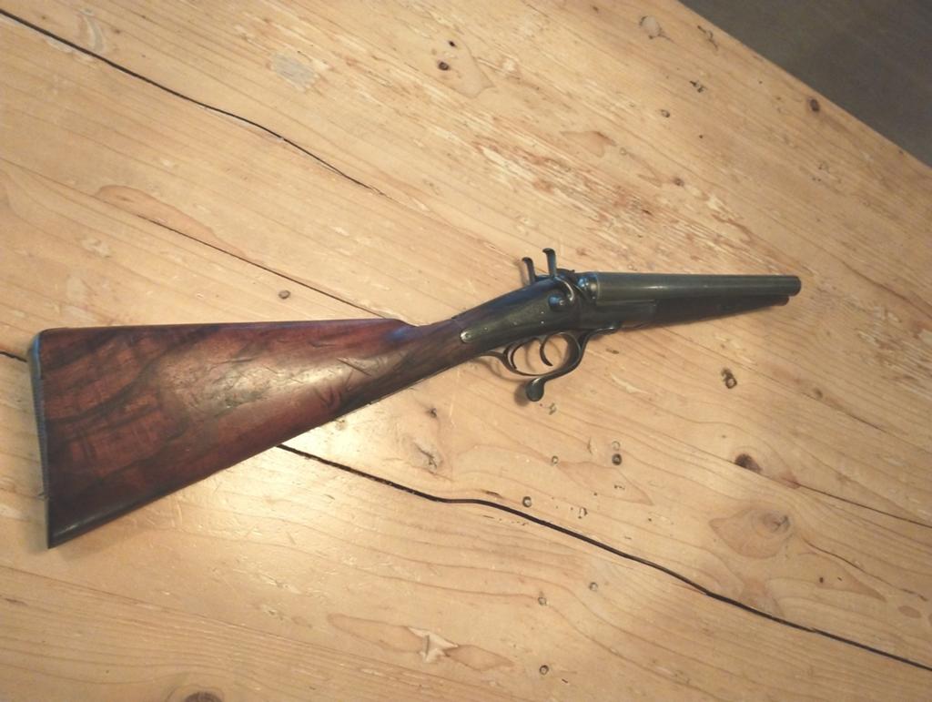 Antieke Britse coachgun kaliber 12, Ophalen of Verzenden