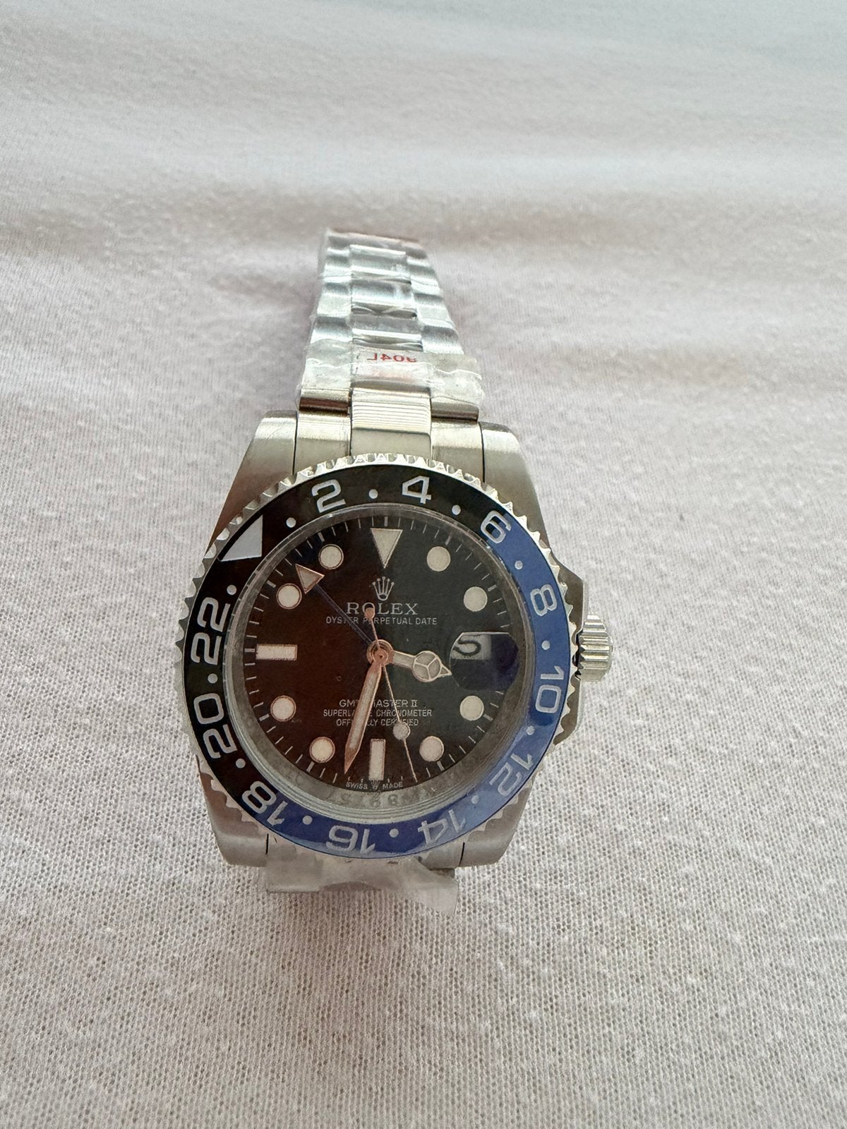 Rolex GMT Master 2 Batman 40mm nieuw, Sieraden, Tassen en Uiterlijk, Horloges | Heren, Ophalen, Zo goed als nieuw, Staal, Overige merken