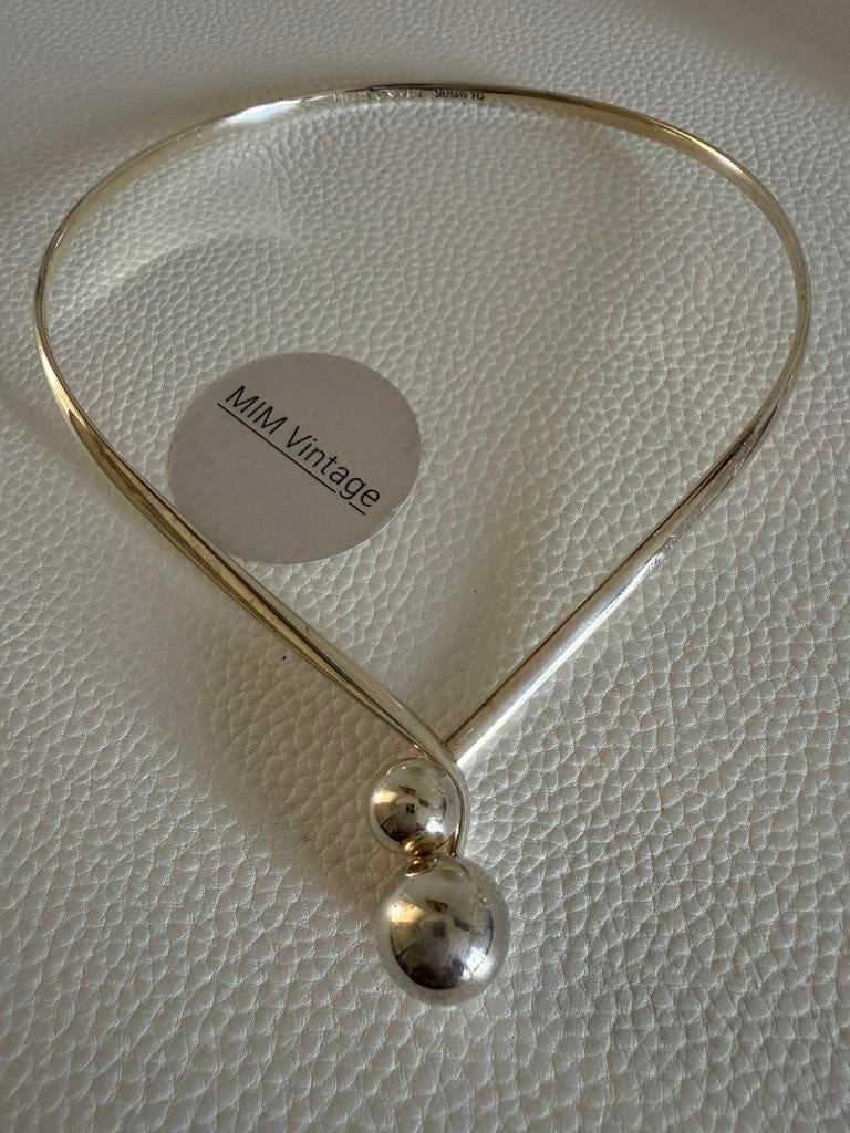 R168/Sterling Zilveren ALTON Modernist Spang ketting ZWEDEN, Gebruikt, Verzenden, X, Zilver