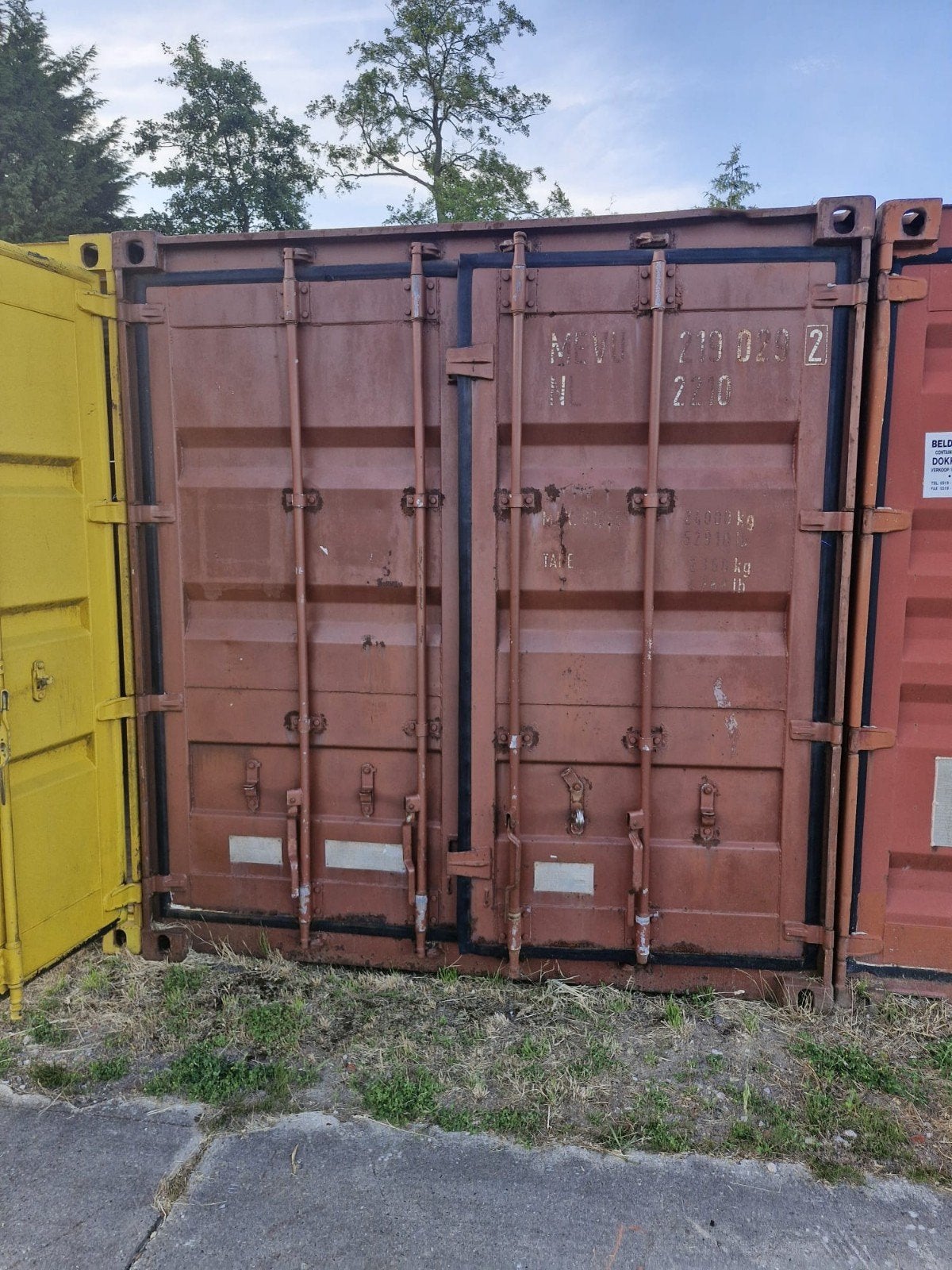 Zeecontainer 20FT Heras hekwerk rolpoort compleet, Ophalen, ., ., .