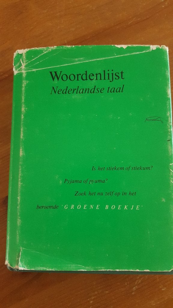 Woordenlijst nederlandse taal, groene boek isbn 901200022x, Ophalen of Verzenden, Gelezen, Overige uitgevers, Nederlands
