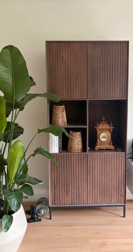 Moderne mango houten vakkenkast, Ophalen, Nieuw, 50 tot 100 cm, 150 tot 200 cm