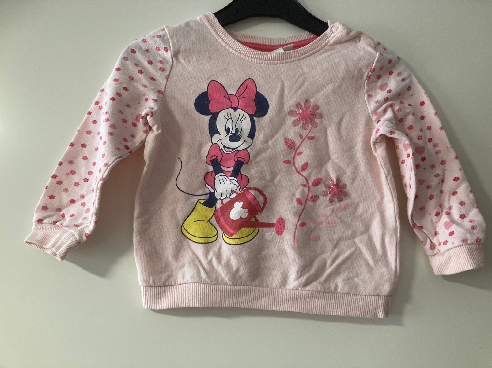 Nette Minnie Mouse Disney baby trui / sweater maat 86, Ophalen of Verzenden, Zo goed als nieuw, Meisje, Truitje of Vestje