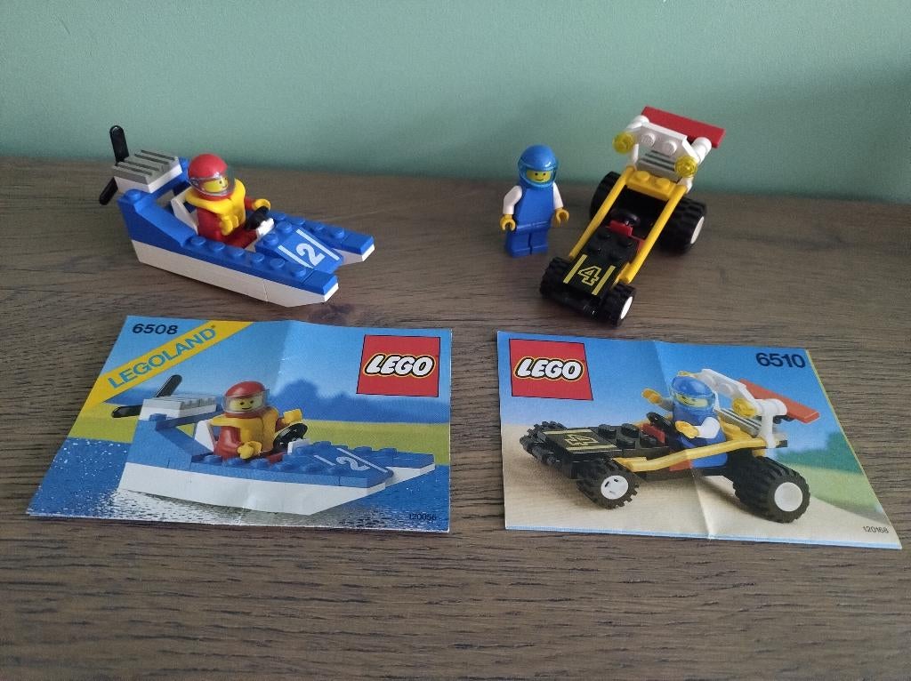 lego town 6508 wave racer en 6510 mud runner, Kinderen en Baby's, Speelgoed | Duplo en Lego, Compleet, Overige thema's, Lego, Ophalen of Verzenden