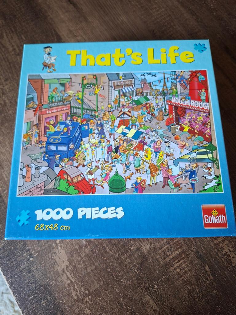 Goliath That's Life Legpuzzel 1000 stukjes, moulin rouge, Hobby en Vrije tijd, Denksport en Puzzels, Ophalen of Verzenden, 500 t/m 1500 stukjes