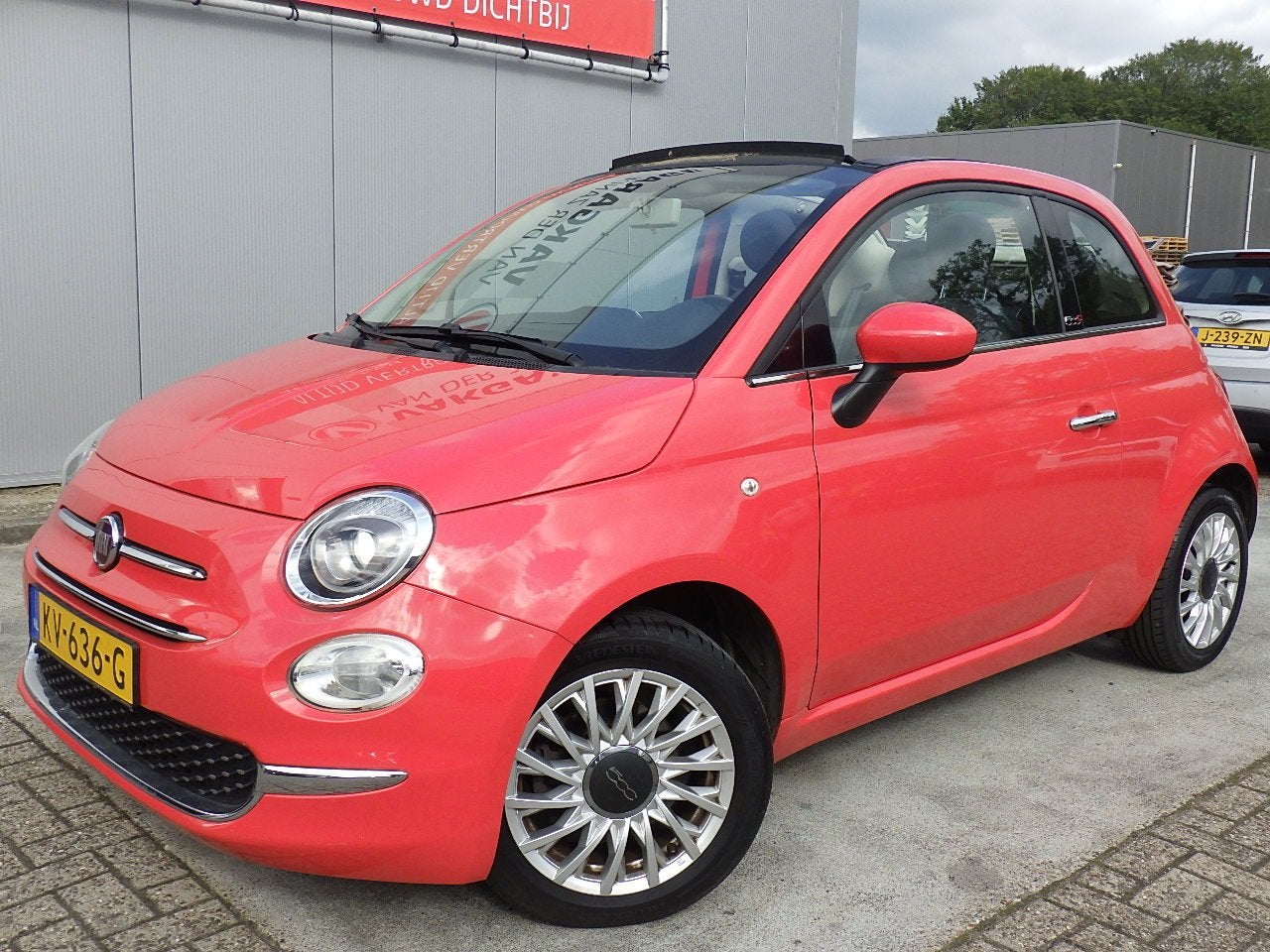 Fiat 500 Cabriolet Automaat 0.9 TwinAir Turbo Lounge, Leder,, Auto's, Gebruikt, Cabriolet, Bedrijf, 26 km/l
