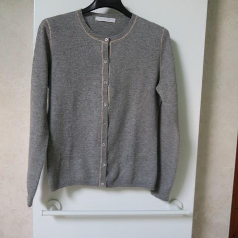 Gileetje grijs cashmere wol zijde Fab. Filippi mt 38 (it 42), Maat 38/40 (M), Ophalen of Verzenden, Zo goed als nieuw, Grijs