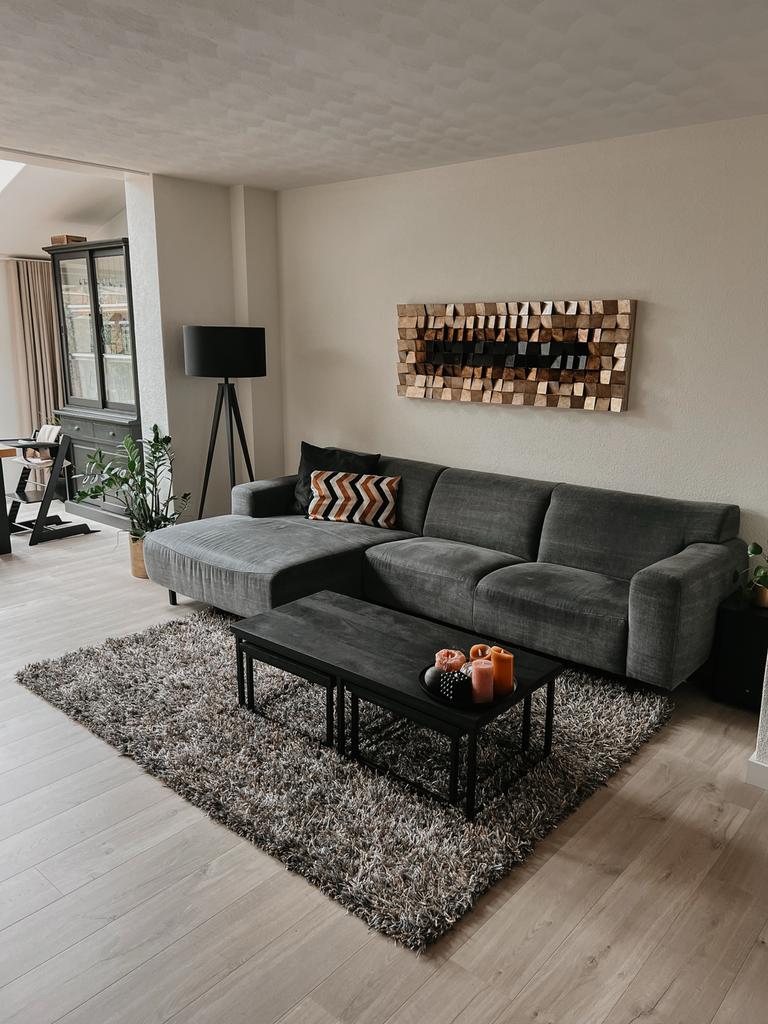 Prachtig Brinker Carpets 'New Paulo' hoogpolig vloerkleed, Ophalen, Zwart, 150 tot 200 cm, 200 cm of meer