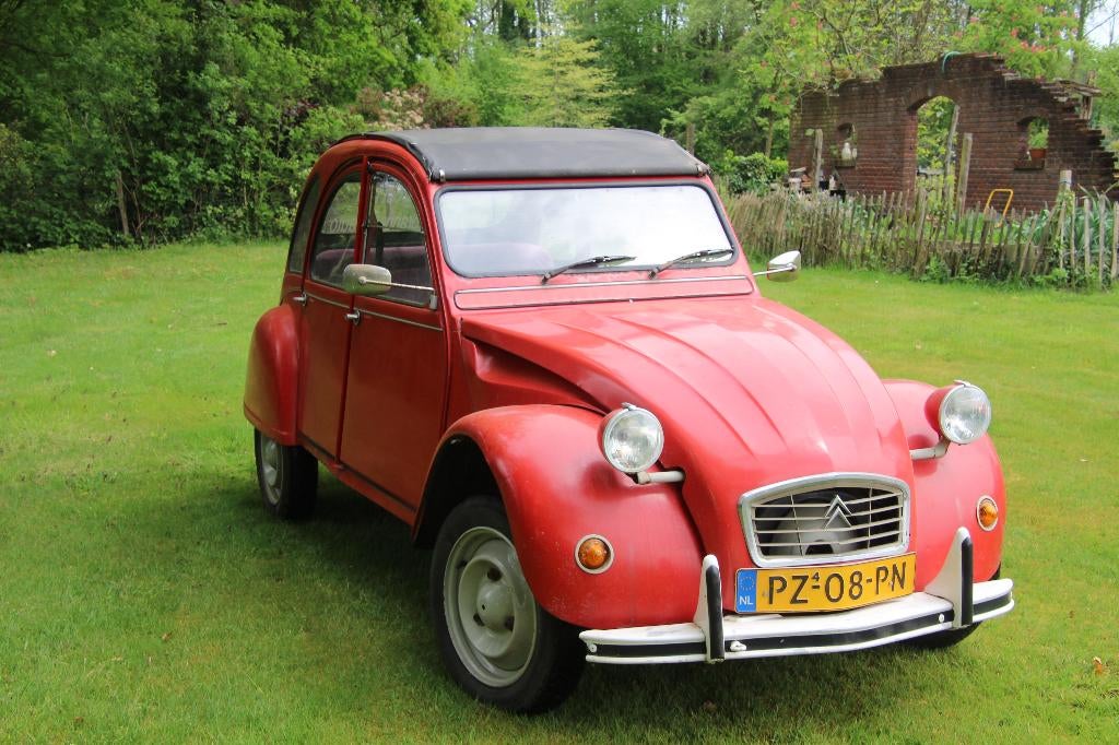 Citroën 2CV 0.6 Spec S6 1986 Rood, Auto's, Voorwielaandrijving, Stof, 2CV, Origineel Nederlands