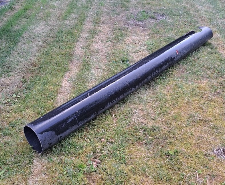 PVC of kunststof buis zwart 160 - 1,50m, Ophalen, Gebruikt, Pvc, Minder dan 2 meter