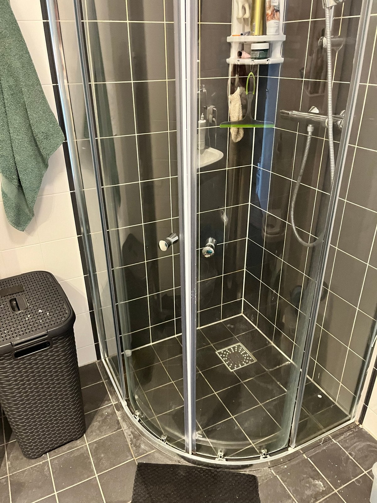 Gebruikte douchecabine met schuifdeuren, Ophalen, Gebruikt, Met douche