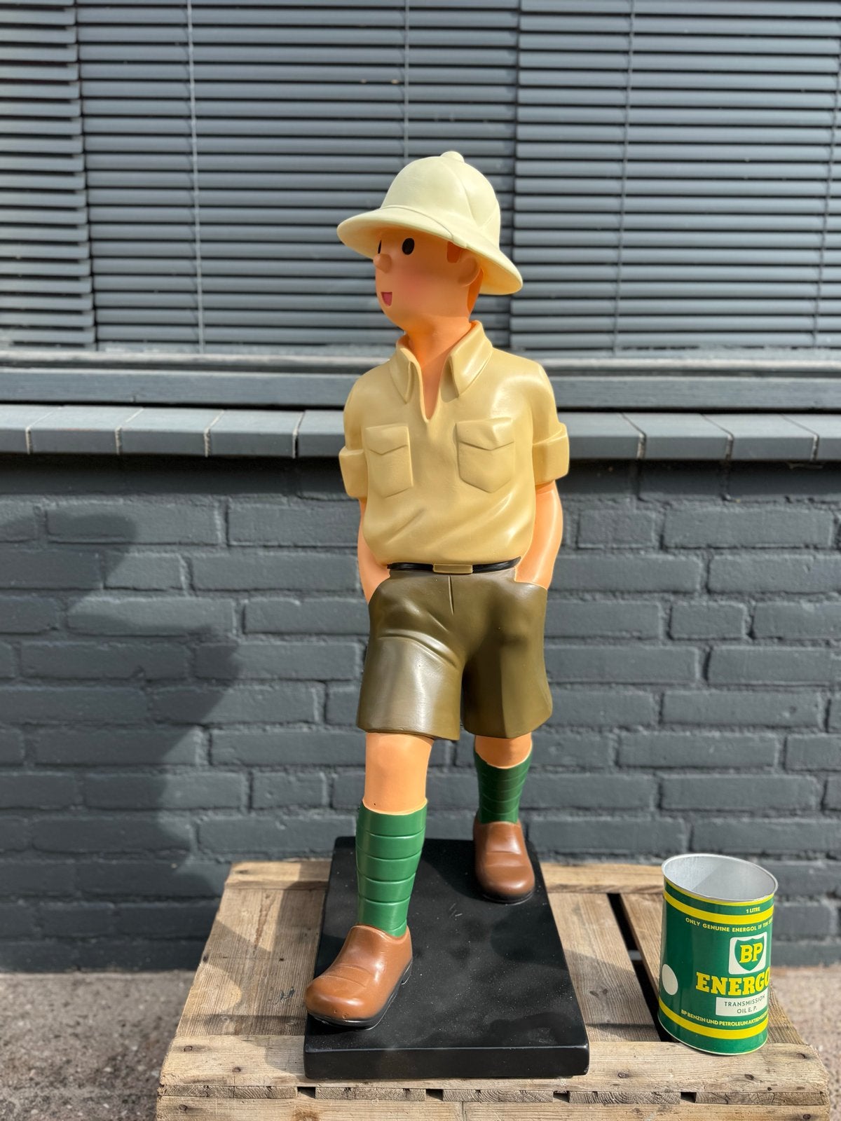 Grote Kuifje beeld figuur, Kuifje in Afrika, Ophalen, Zo goed als nieuw, Mens