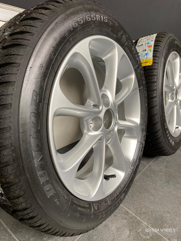 15” orig Smart Fortwo / Renault Twingo velgen + winterbanden, Gebruikt, 15 inch, -, -