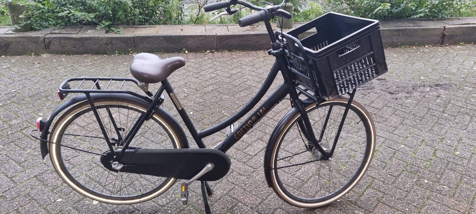 Oma fiets merk Cortina, Fietsen en Brommers, Ophalen, Terugtraprem, Gebruikt, Versnellingen