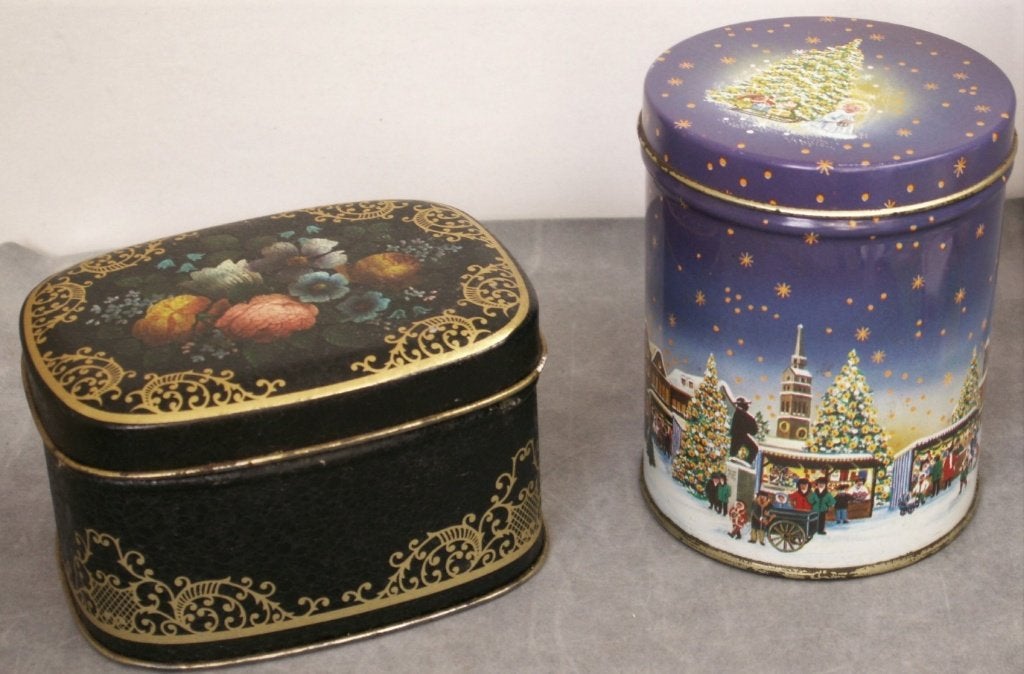 2 Vintage blikken Tea Masters of London, Verzamelen, Ophalen of Verzenden, Zo goed als nieuw, Overige