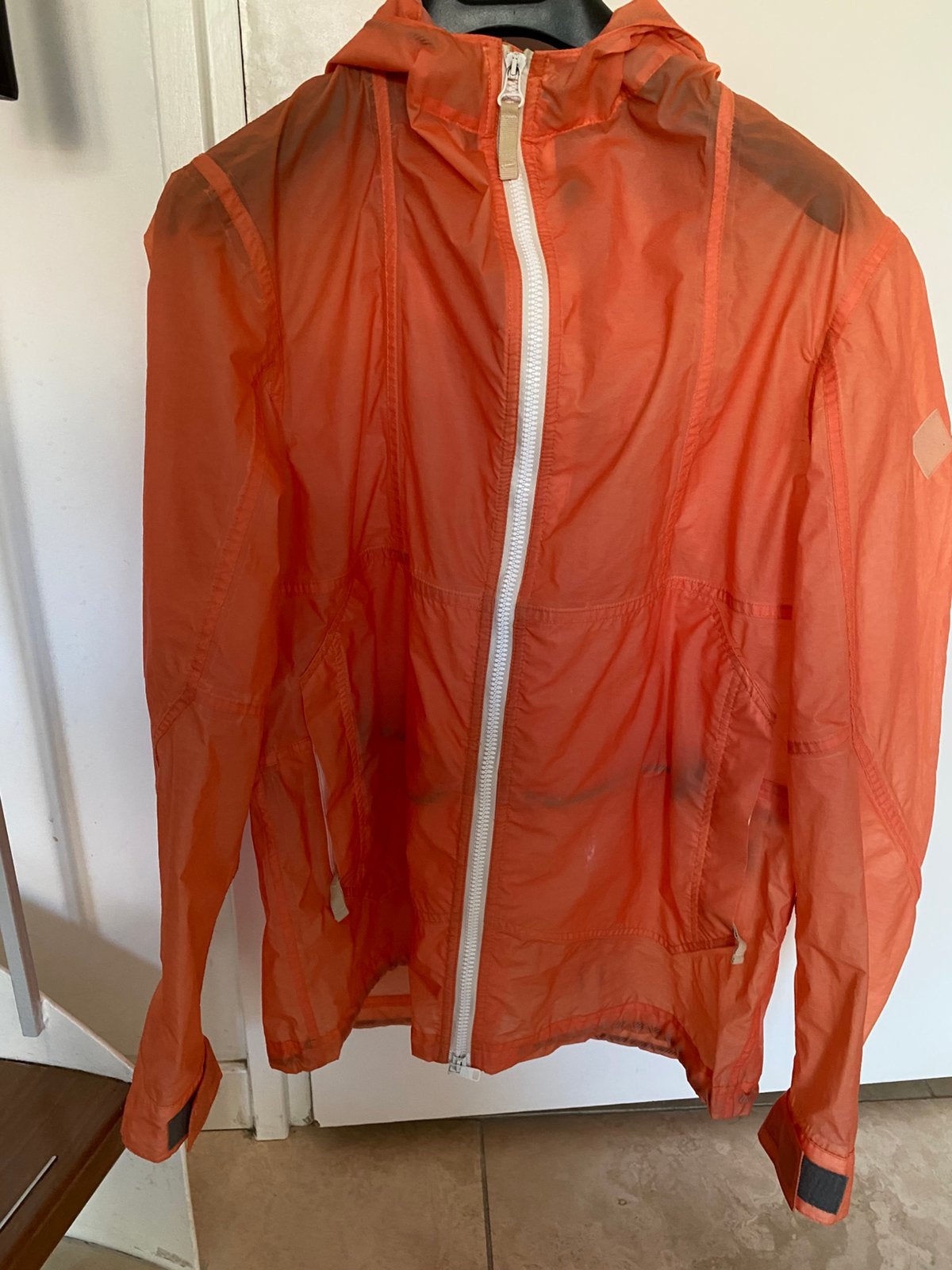 Paul Smith oranje transparante regenjas - Zo goed als nieuw, Kleding | Heren, Ophalen of Verzenden, Zo goed als nieuw, Maat 48/50 (M)