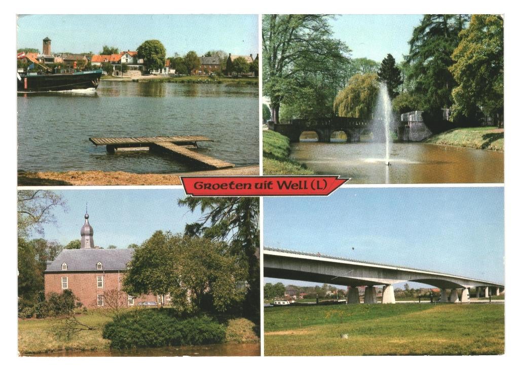 40409 Well 80+ Limburg Gelopen met postzegel, Verzamelen, Ophalen of Verzenden, 1980 tot heden, Gelopen, Limburg