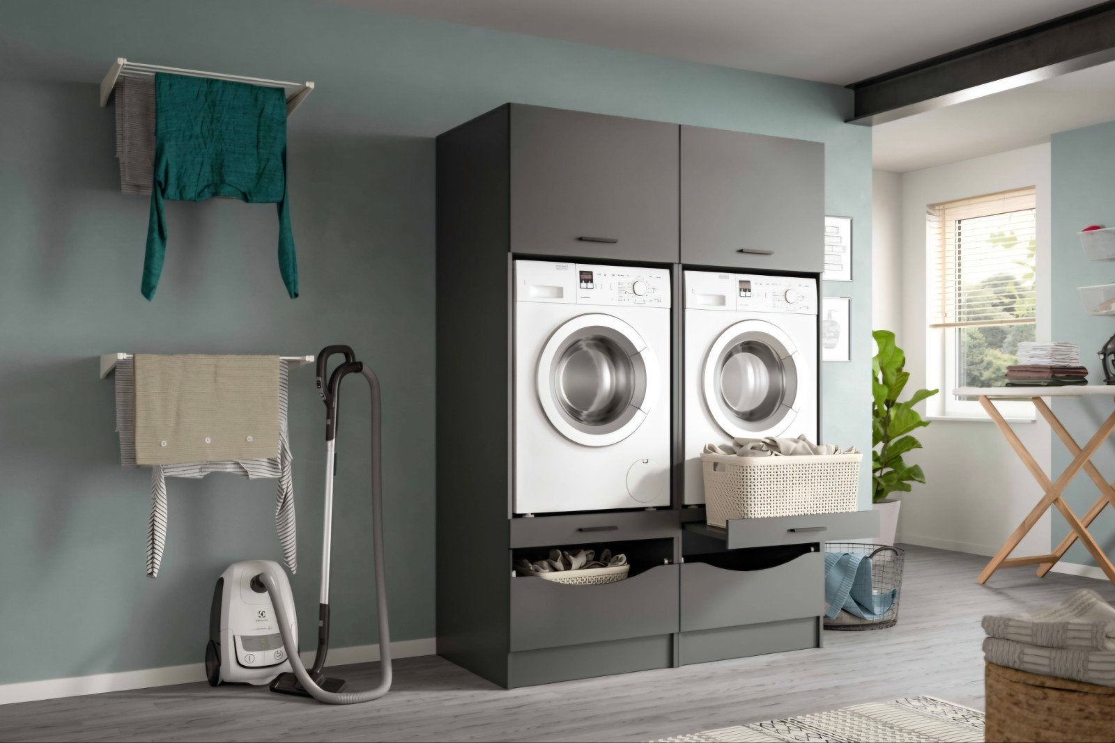 Wasmachine en droger ombouwkasten, nieuw in doos, Ophalen, Nieuw