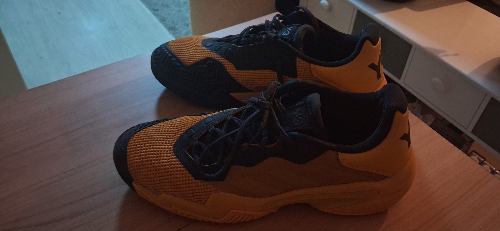 Adidas Barricade Y-3 Tennisschoenen - Geel/Zwart, Overige kleuren, Ophalen of Verzenden, Sneakers of Gympen, Gedragen