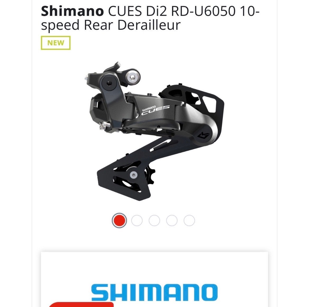 Nieuwe Shimano CUES Di2 RD-U6050 10-speed Achterderailleur, Ophalen of Verzenden, Nieuw, Derailleur of Ketting