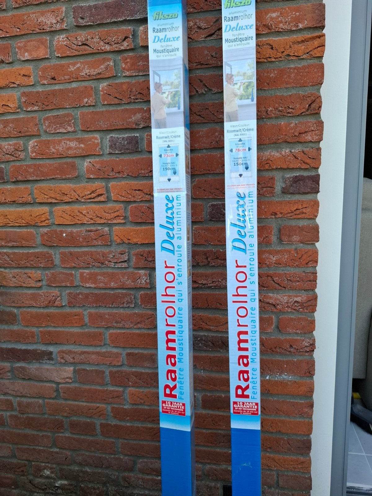 Fikszo Raamrolhor Deluxe Roomwit/Crème 78x150cm, Doe-het-zelf en Verbouw, Ophalen, Minder dan 80 cm, Hordeur, Minder dan 200 cm