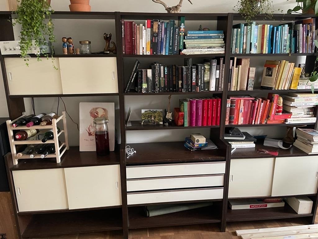 Grote Cadovius boekenkast, Huis en Inrichting, Gebruikt, Met deur(en), 200 cm of meer, 150 tot 200 cm