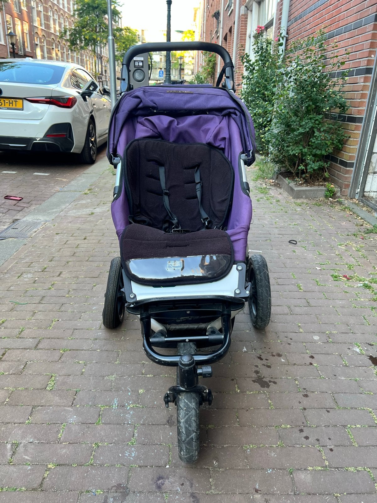 Hardloopbuggy Mountain Buggy Urban Jungle - Paars, Kinderen en Baby's, Kinderwagens en Combinaties, Gebruikt, Luchtbanden, Ophalen