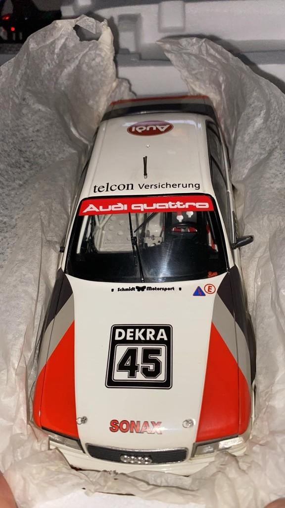 Minichamps Audi V8 Quattro DTM 1990 1:18, Ophalen of Verzenden, Nieuw, Auto, MiniChamps
