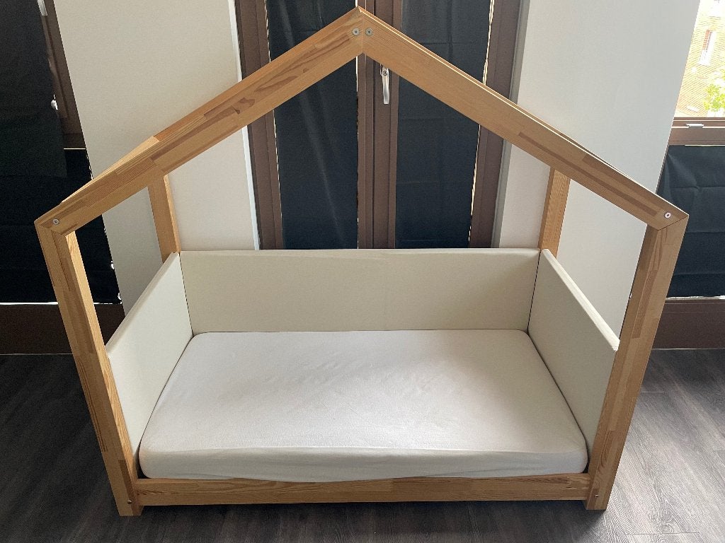 Montessori floor kinder bed, Ophalen, 70 tot 85 cm, 140 tot 160 cm, Zo goed als nieuw