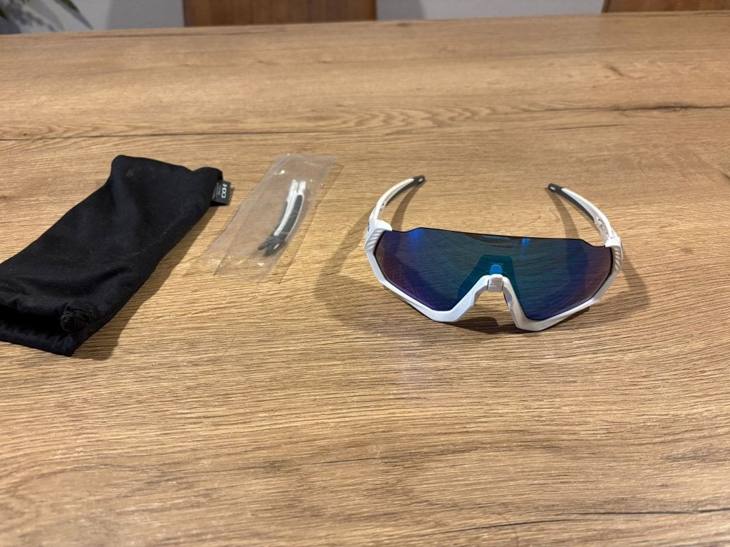 Oakley Flight Jacket Sport Zonnebril, Ophalen of Verzenden, Zo goed als nieuw, Kleding