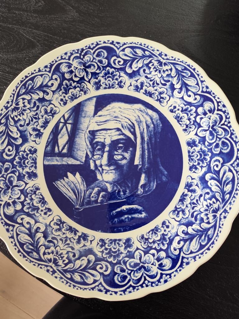 Groot BOCH wandbord van Boch frères la louvière., Antiek en Kunst, Antiek | Servies los, Ophalen