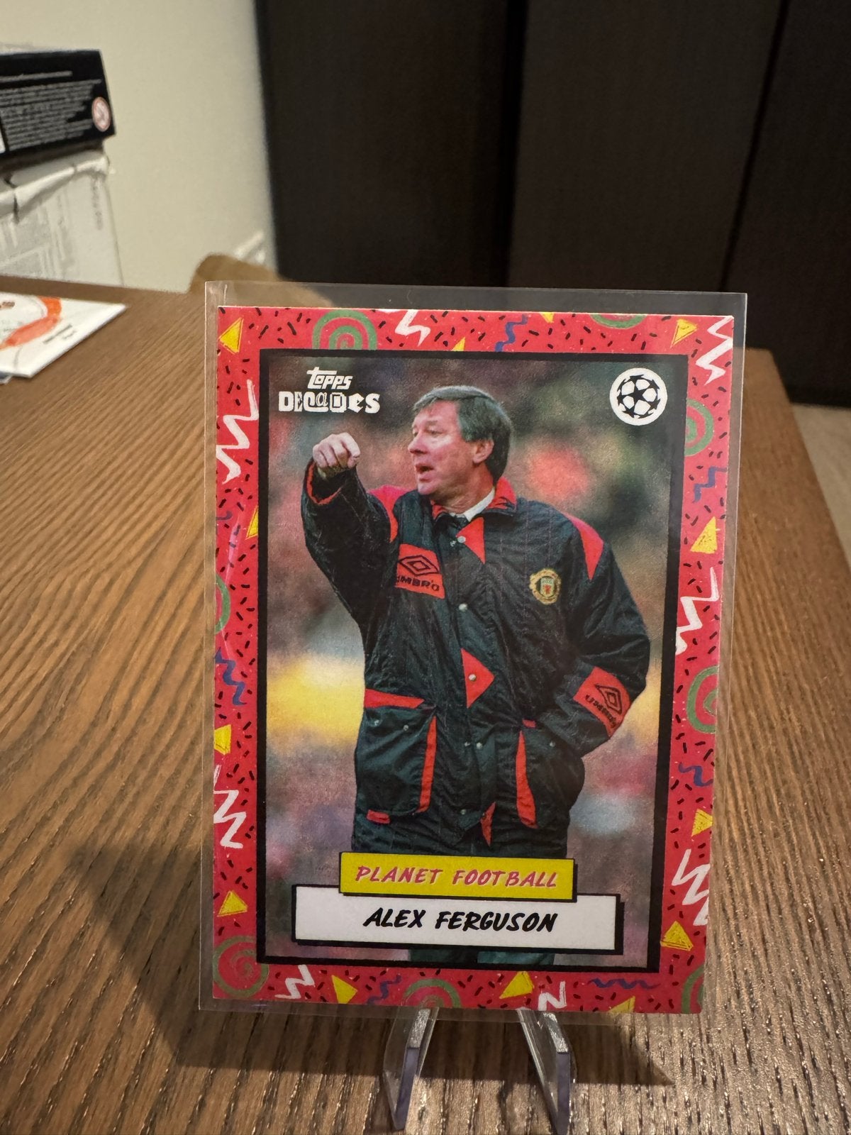 Sir Alex Ferguson Topps Decades, Ophalen of Verzenden, Zo goed als nieuw, Losse kaart, Foil