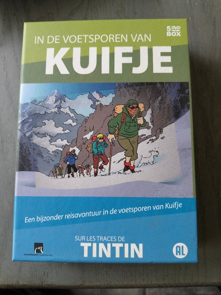 In de voetsporen van Kuifje dvd box, Alle leeftijden, Nederlands, Overige genres, Ophalen of Verzenden