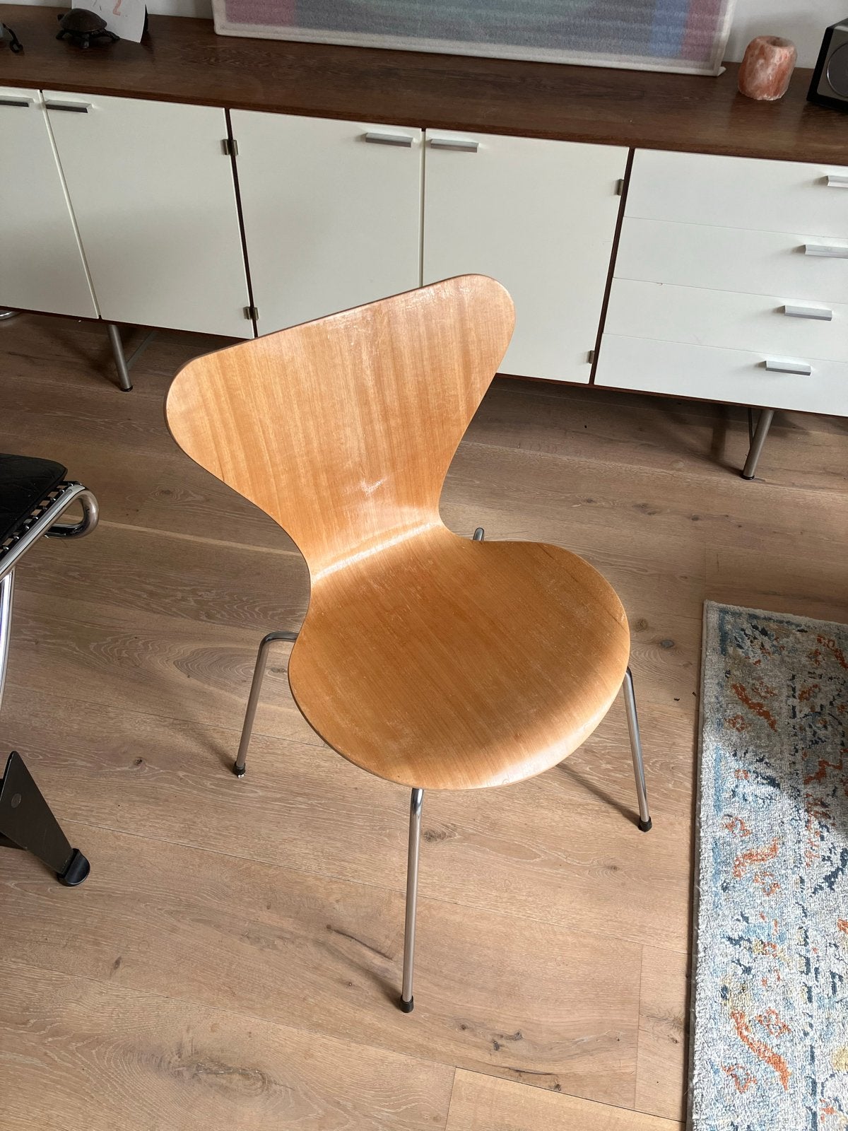 Vlinderstoel Fritz Hansen - Klassiek Design, Huis en Inrichting, Stoelen, Gebruikt, Overige kleuren, Ophalen of Verzenden, Eén