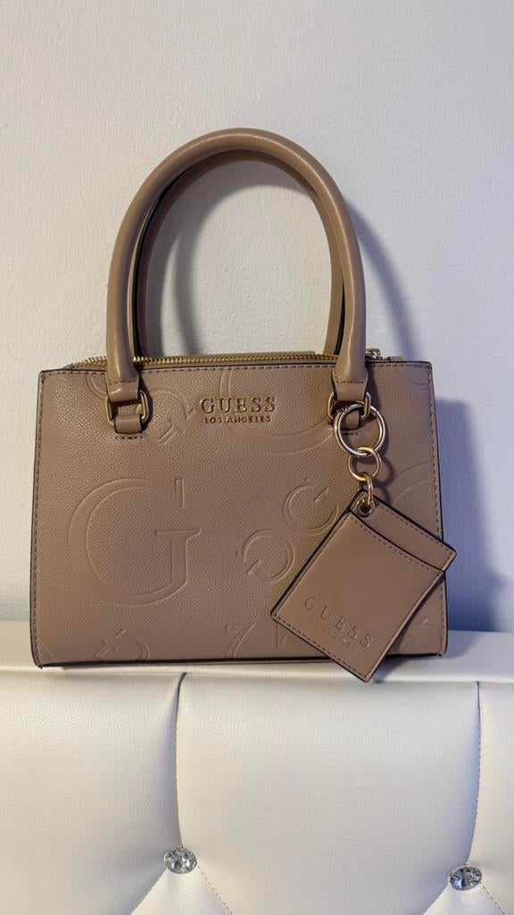 Guess tas, Ophalen of Verzenden, Zo goed als nieuw, Beige, Handtas