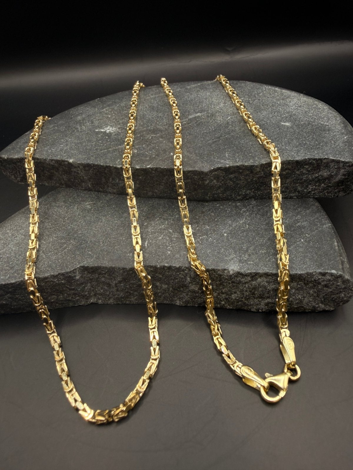 14k massieve koningsketting, Ophalen of Verzenden, Nieuw, Goud