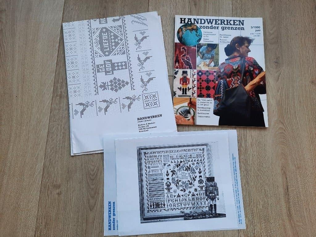 Los nieuw borduurpatroon Kerstmerklap en boek, Ophalen of Verzenden, Nieuw, Handborduren, Patroon