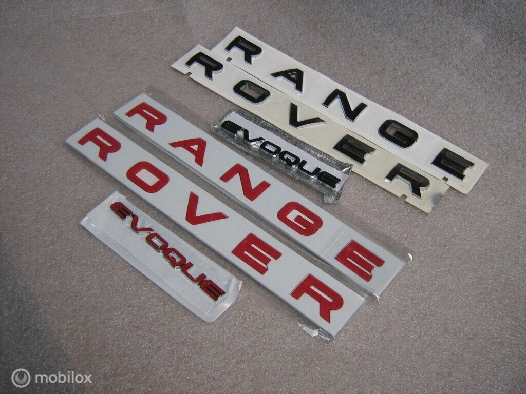 Letters Land Range Rover Evoque Logo Motorkap Achterklep, Land Rover, Land Rover, Nieuw, Ophalen of Verzenden